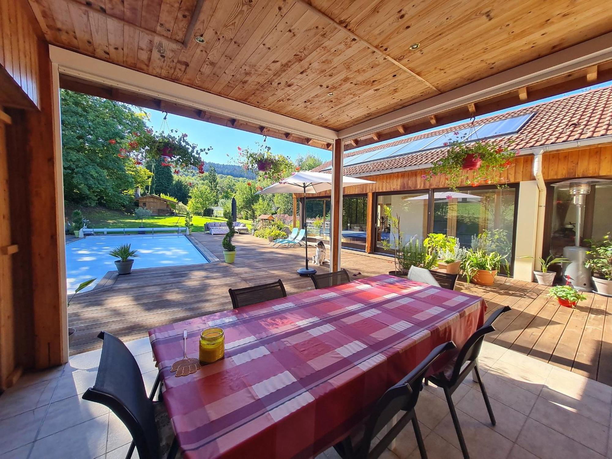 Chambre Familiale Avec Piscine Et Spa A Anould - Fr-1-589-708 Bed & Breakfast Dış mekan fotoğraf